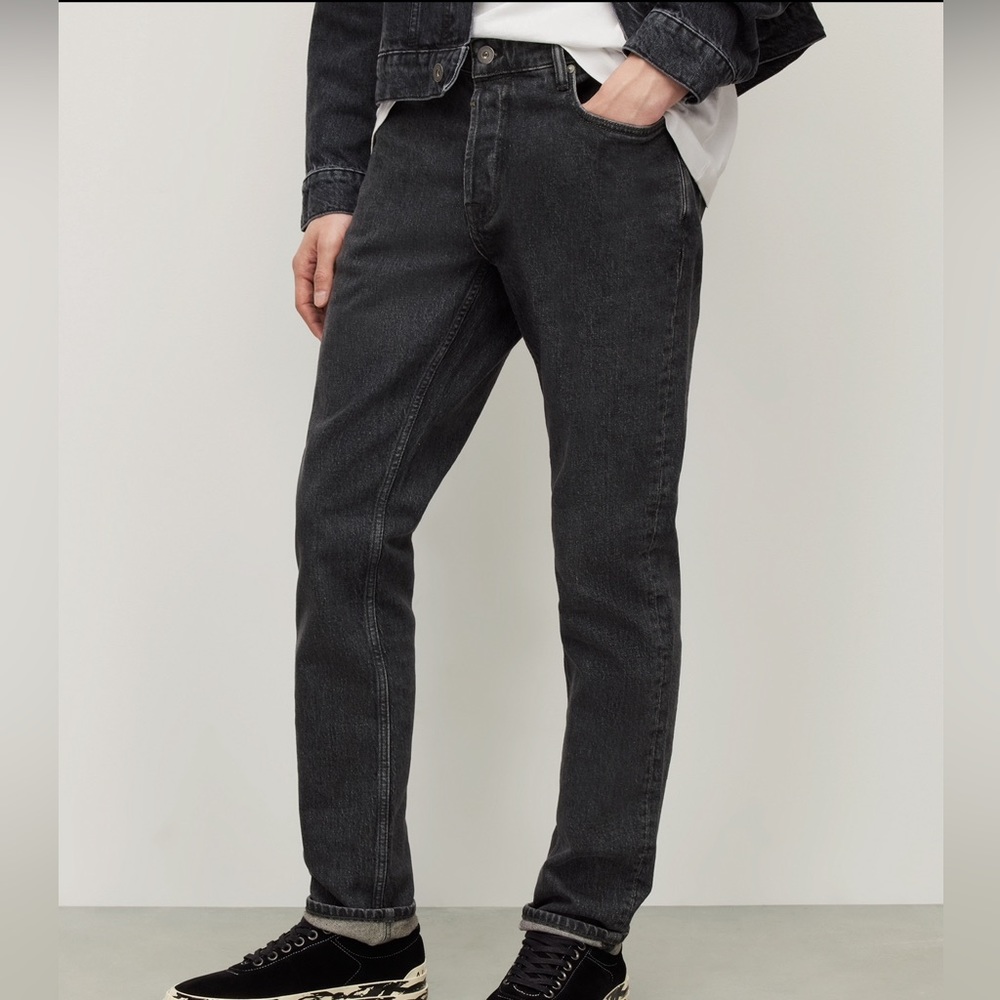 Allsaints all saints Rex Jeans 32x30 Washed Black New with Tags